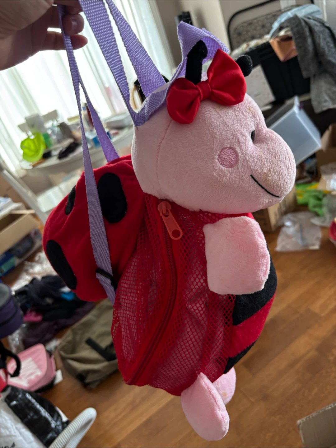 Plush Ladybug Backpack - photo 2