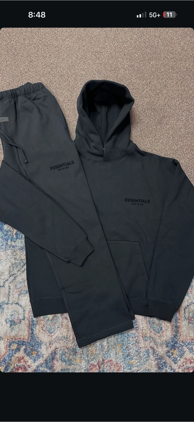 Fear of God Essentials Hoodie “Stretch Limo” - photo 3