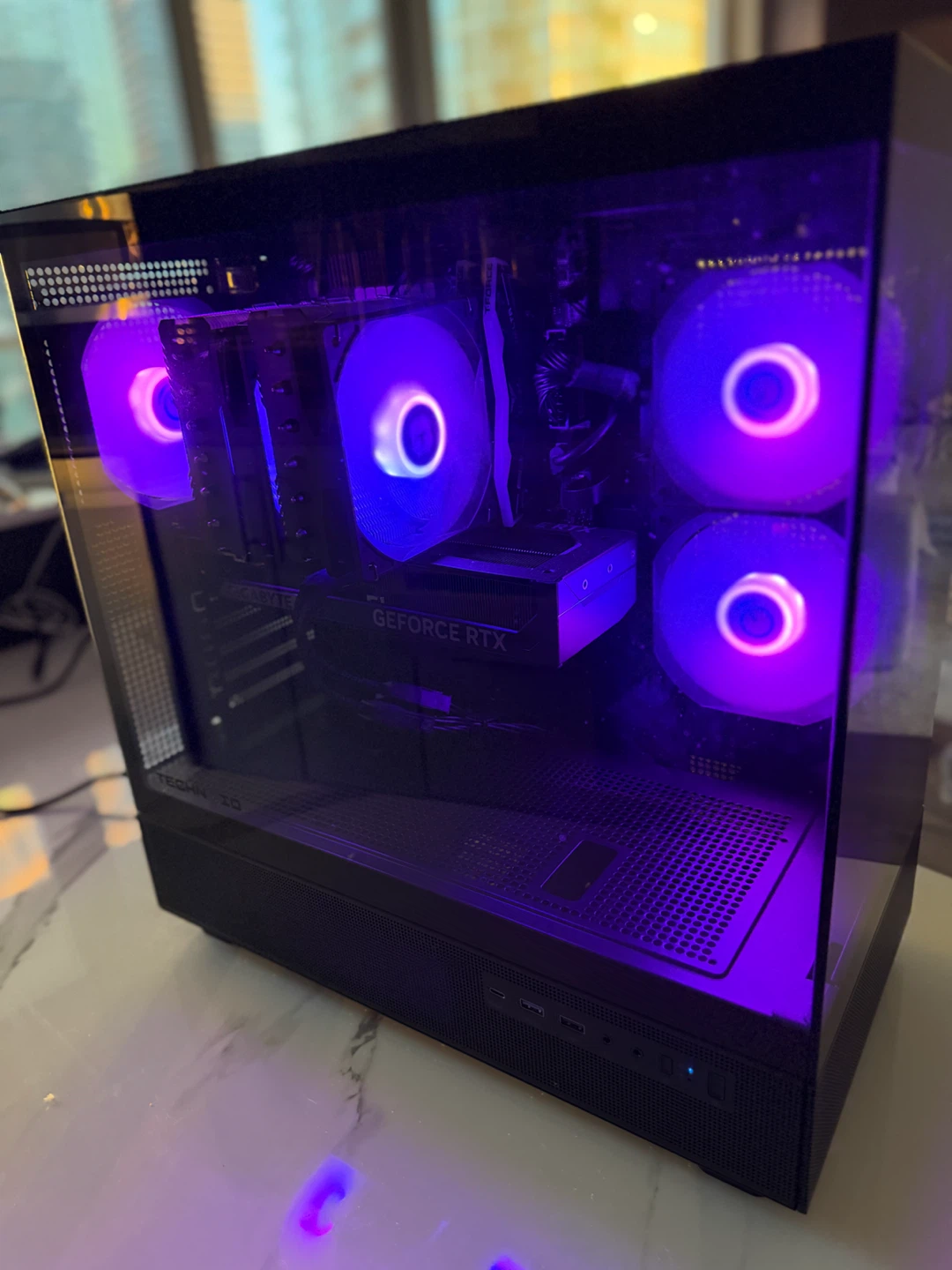 TECHNOID Glass Black Gaming PC – GeForce RTX 5070 7 – 32GB Ram - photo 2