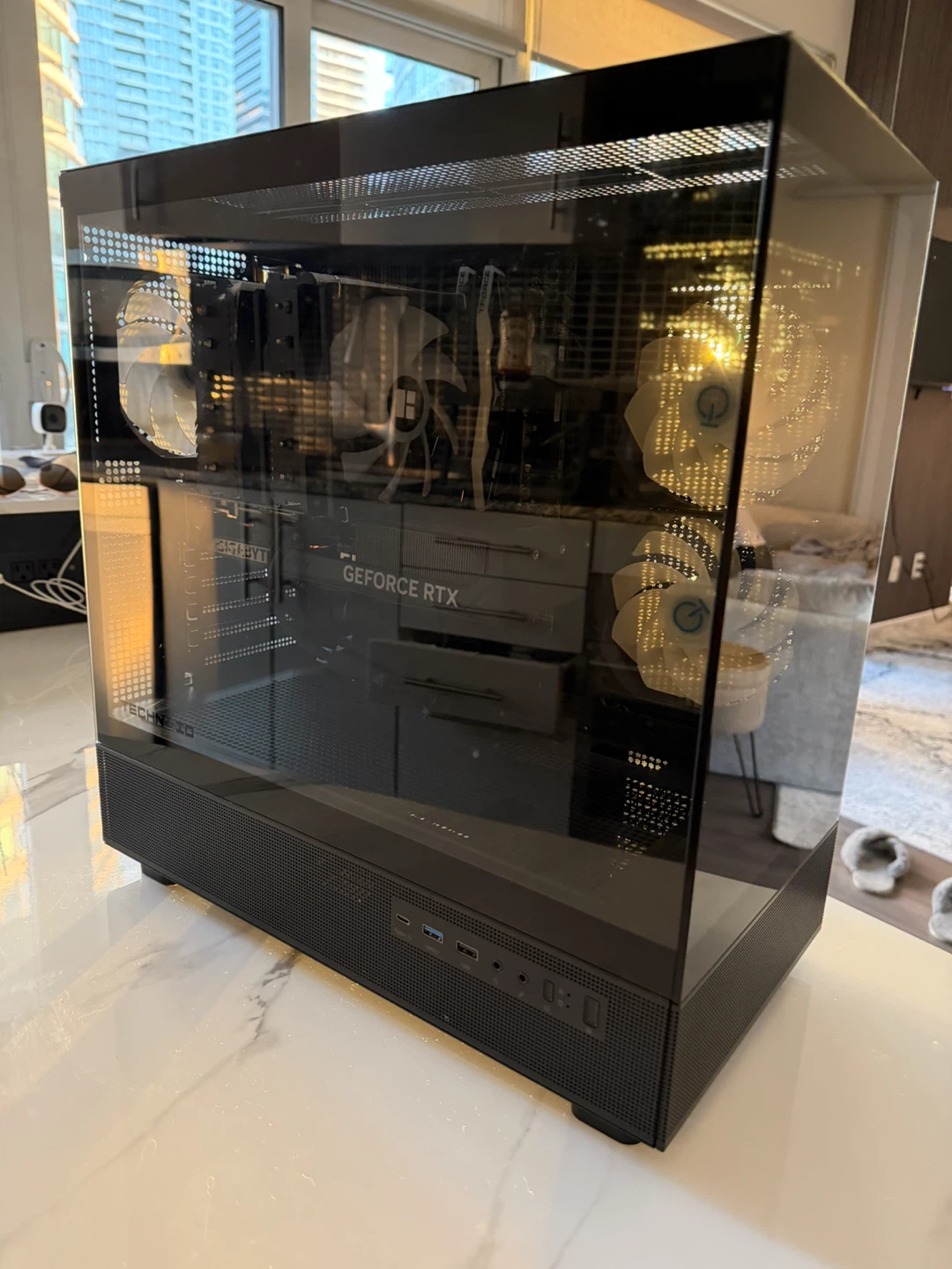 TECHNOID Glass Black Gaming PC – GeForce RTX 5070 7 – 32GB Ram - photo 4