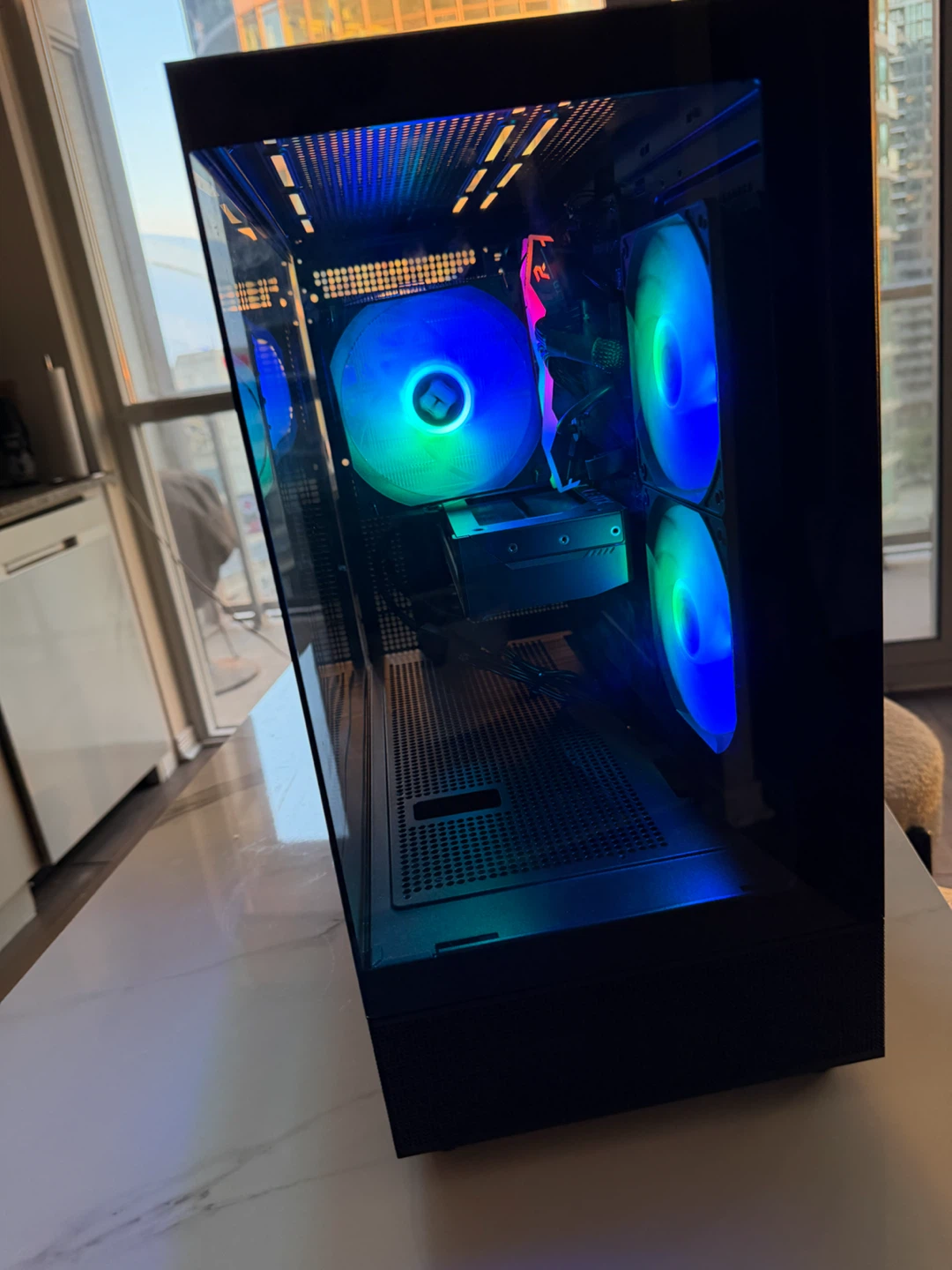 TECHNOID Glass Black Gaming PC – GeForce RTX 5070 7 – 32GB Ram - photo 5