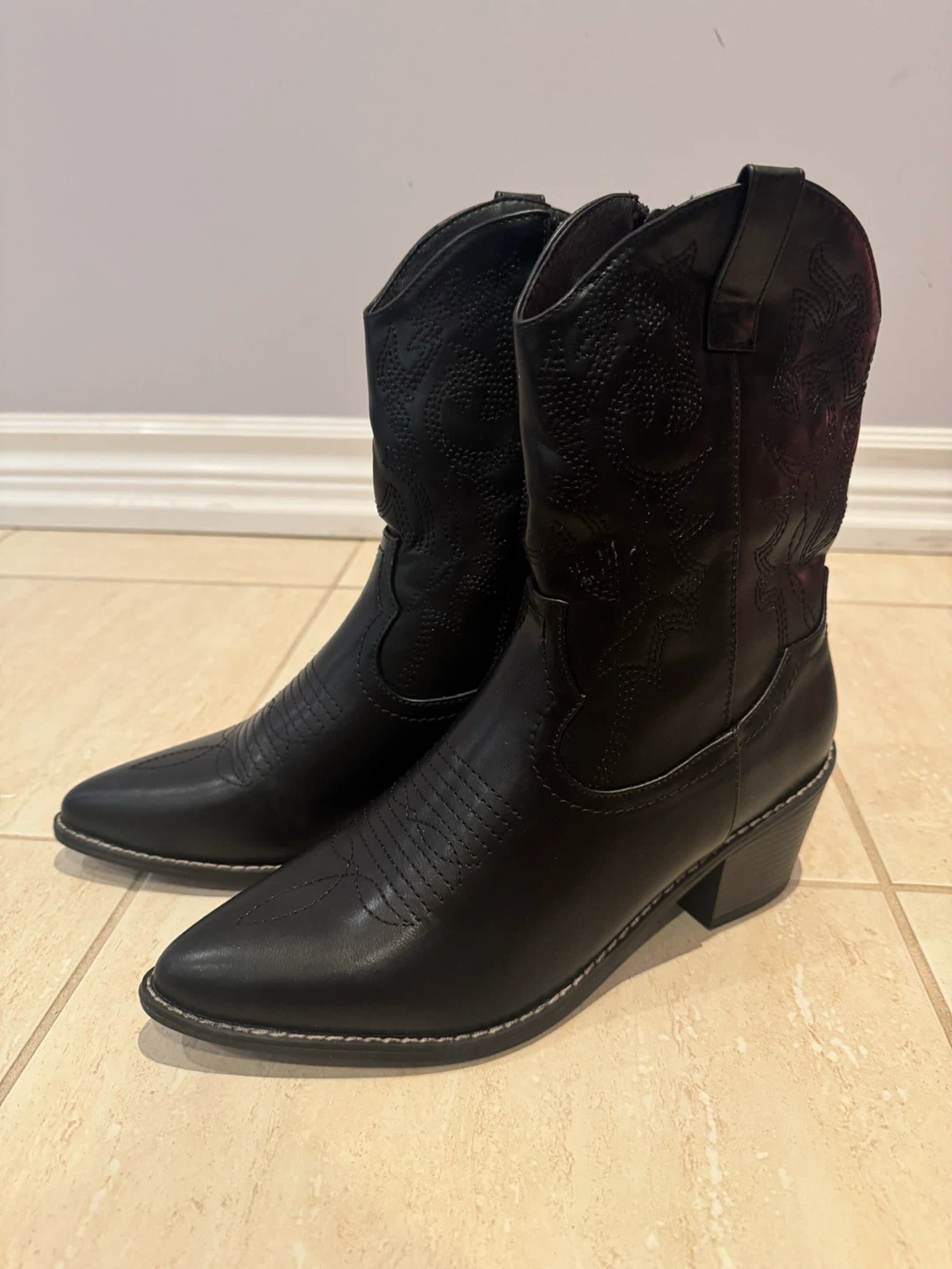 Black Western Cowboy Boots