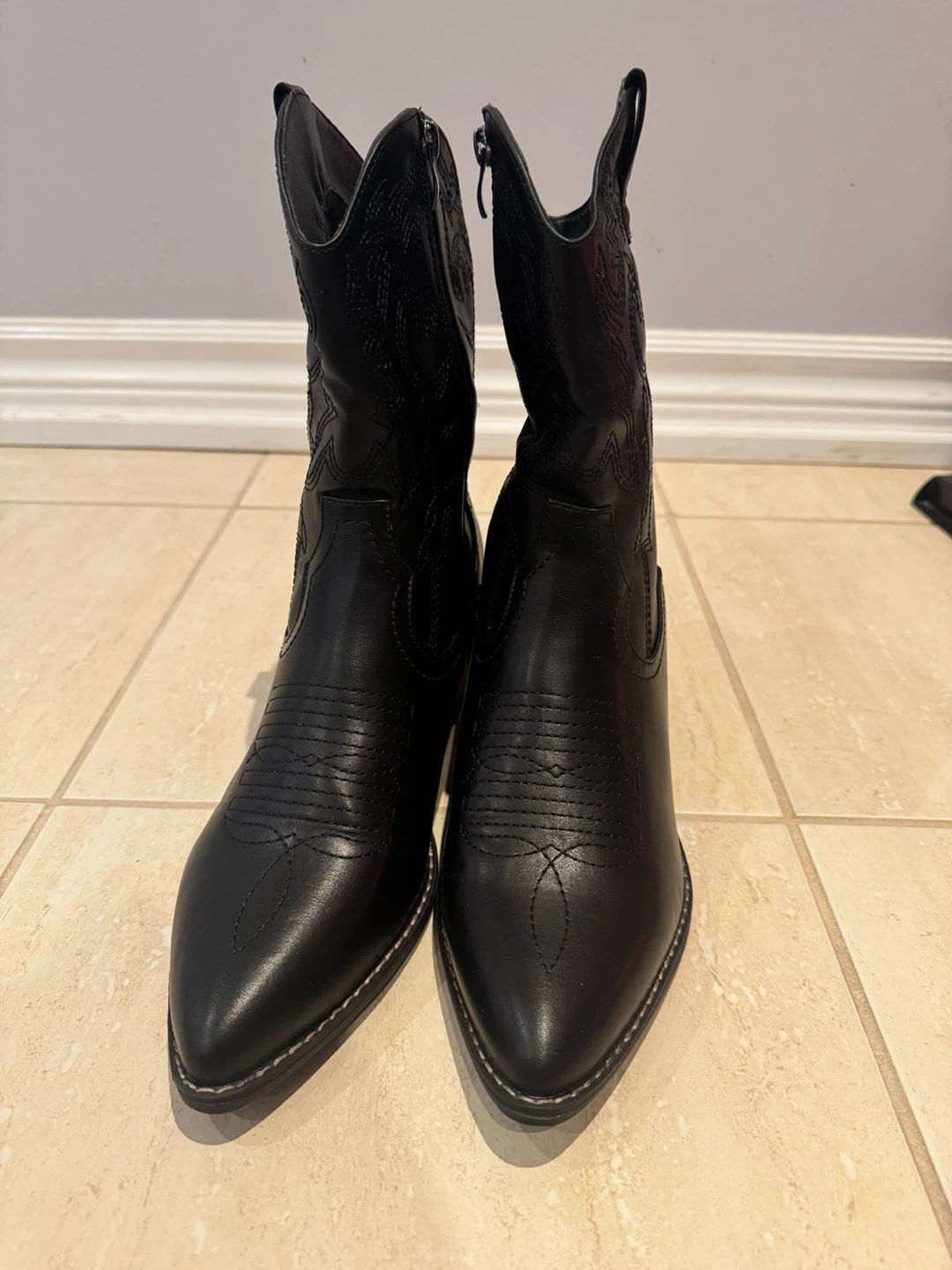 Black Western Cowboy Boots - photo 2