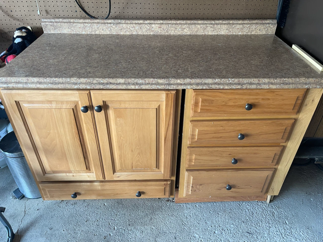 Wooden Kitchen Cabinet Set with Countertop - photo 2
