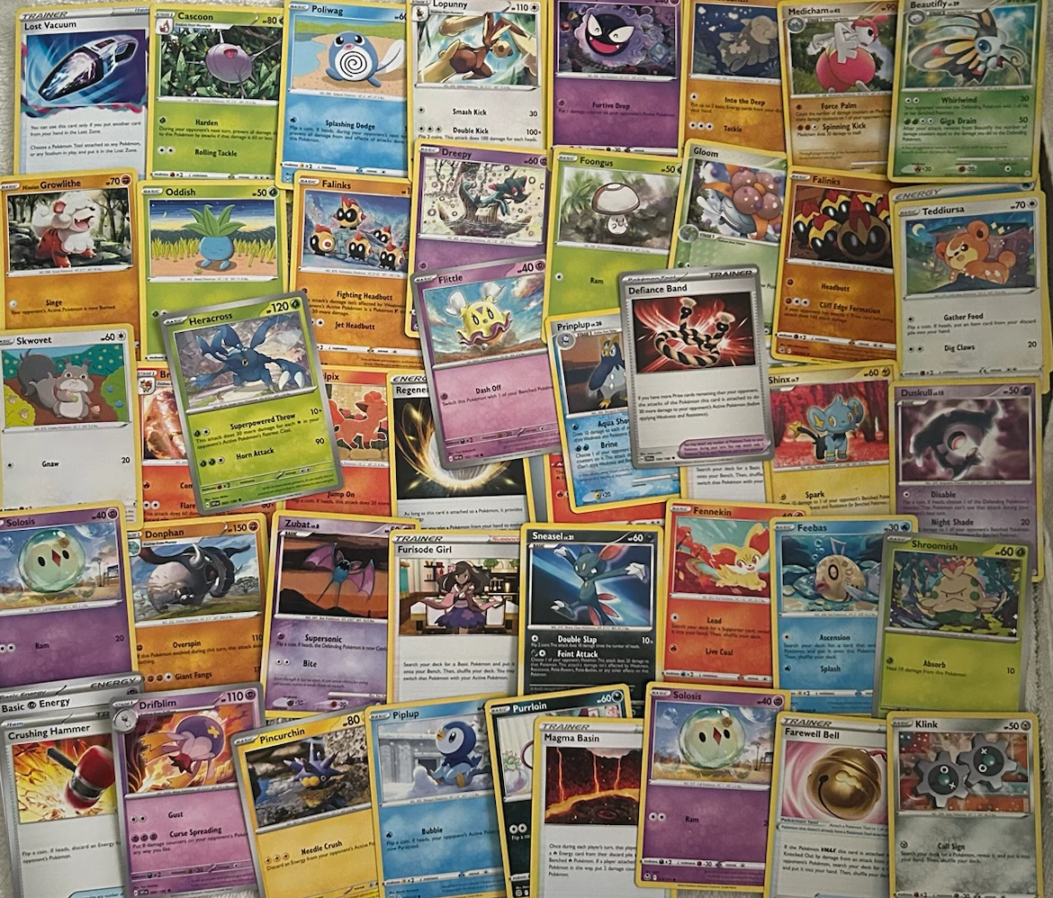 Assorted Pokémon Trading Cards & Pokémon: The First Movie VHS - photo 4