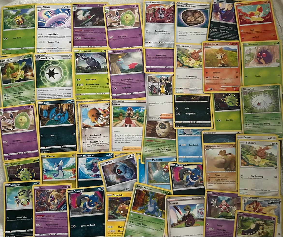 Assorted Pokémon Trading Cards & Pokémon: The First Movie VHS - photo 5