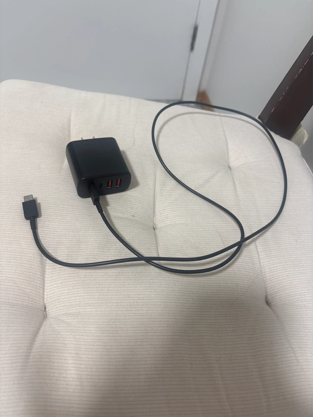 Black USB-C Fast Charger with 3 Ports