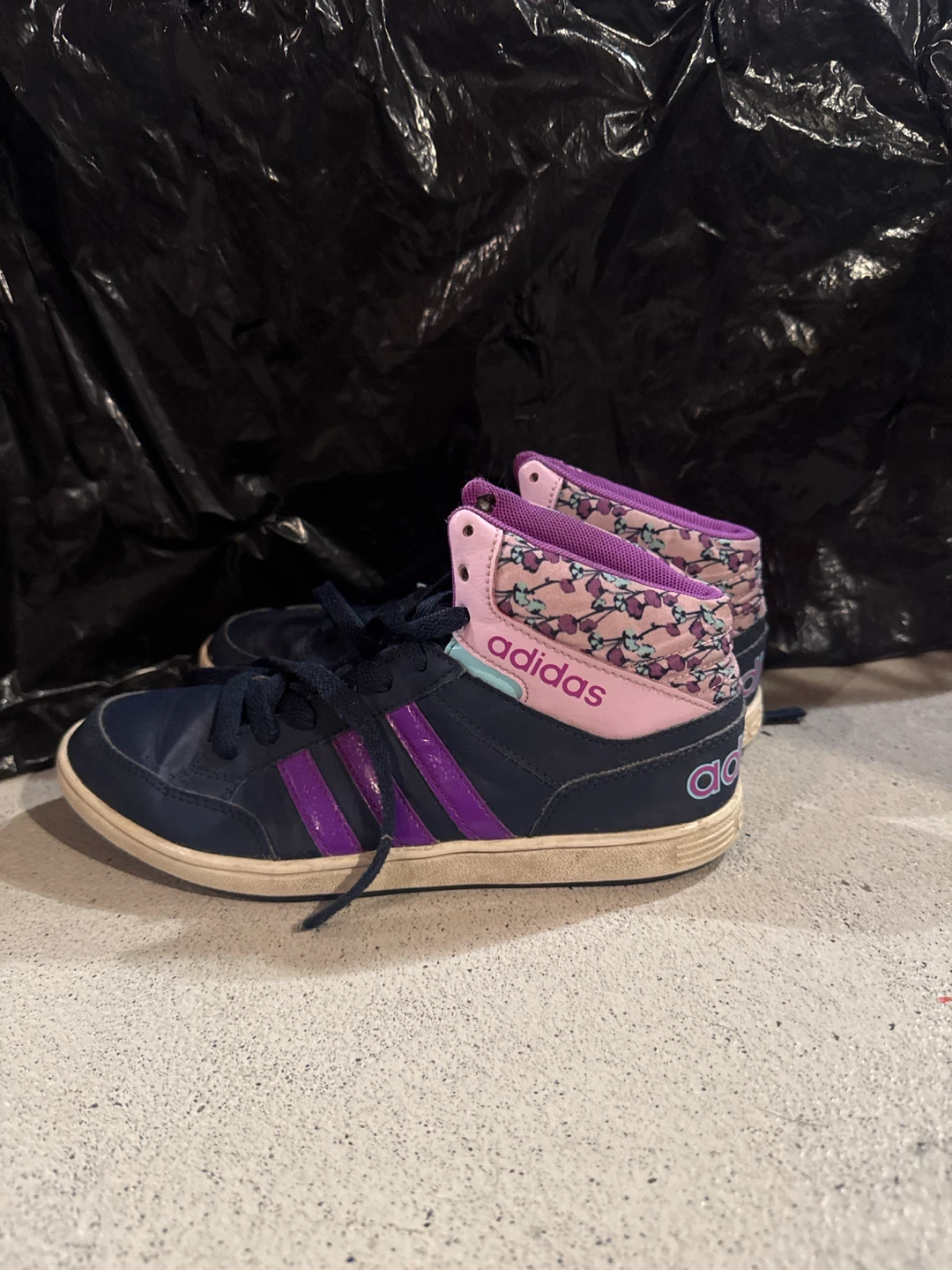 Adidas High Top Sneakers - Blue/Purple/Pink
