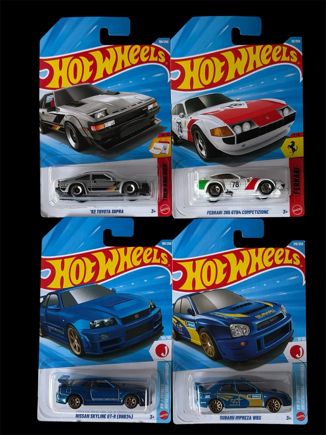 Hot Wheels Set of 4 cars