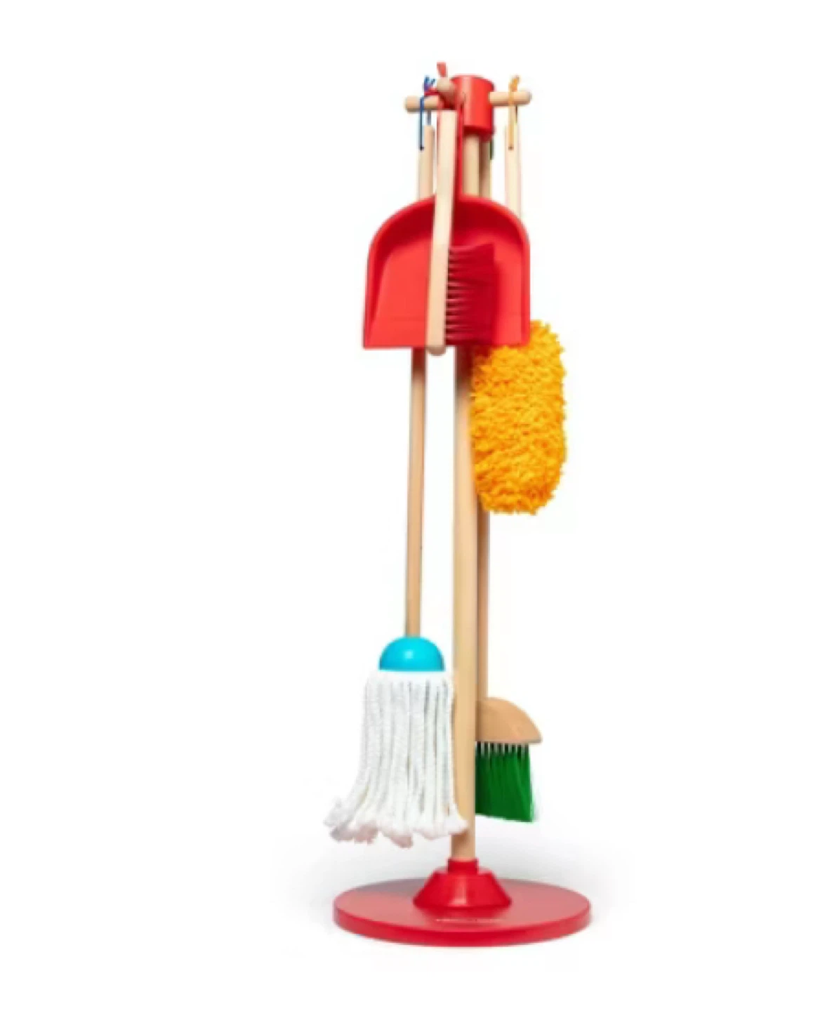 Melissa & Doug 6pc Wooden Pretend Play Preschool Cleaning Set