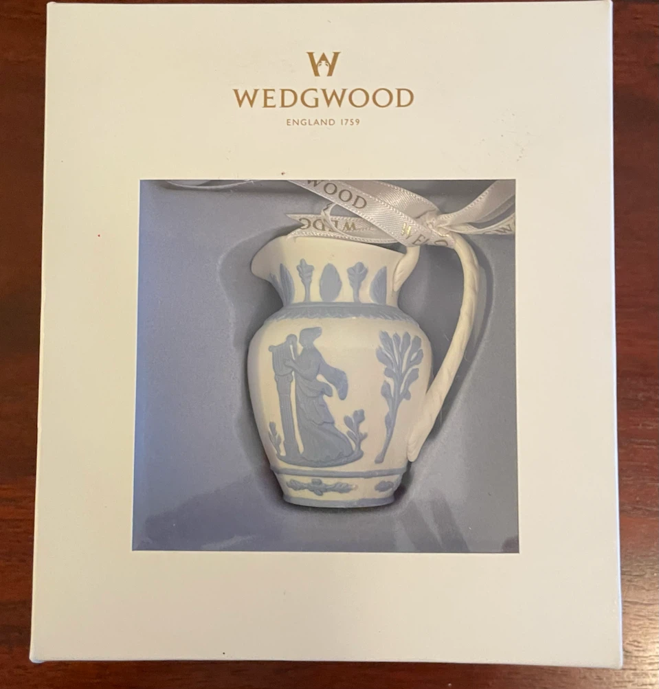 Wedgwood Jasperware Creamware Small Jug Ornament