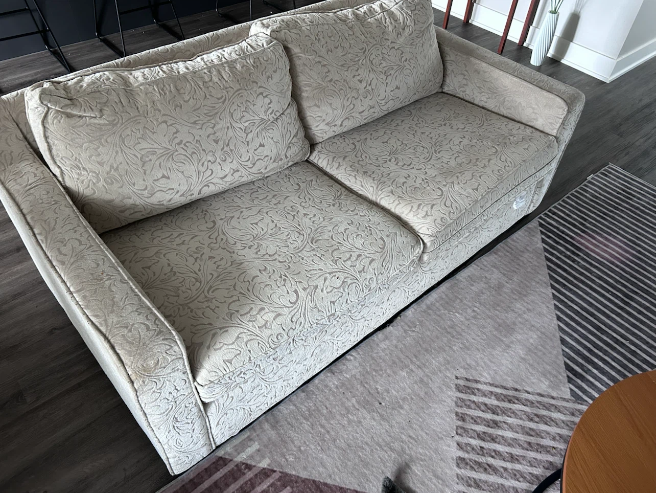 Sofa with Floral Pattern