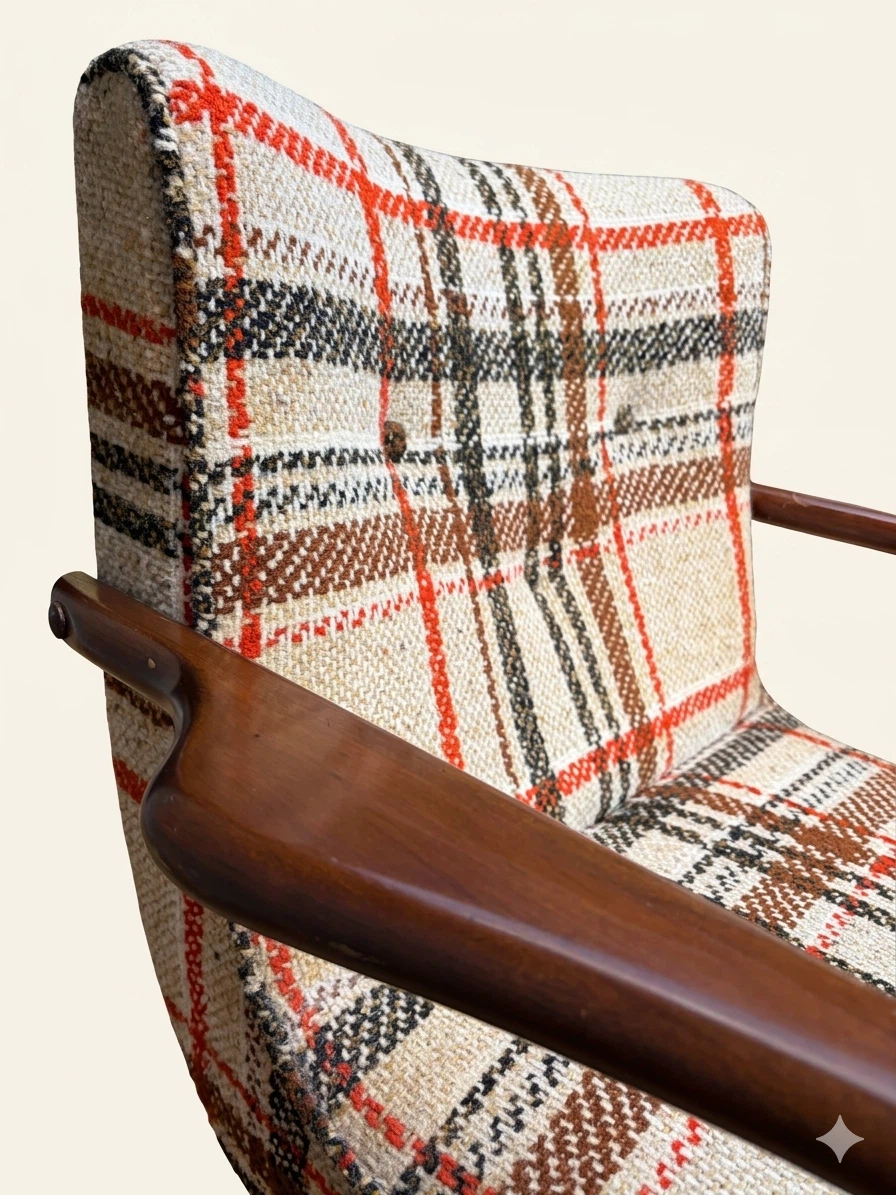 BOGDEN & GROSS SWIVEL/ROCKER LOW BACK ARMCHAIR 1950s-1960s - photo 3