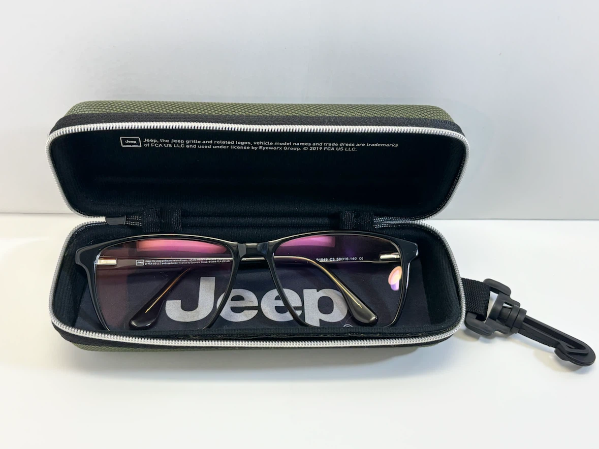 Jeep Eyeglasses Black and Tortoiseshell Rectangular - photo 3