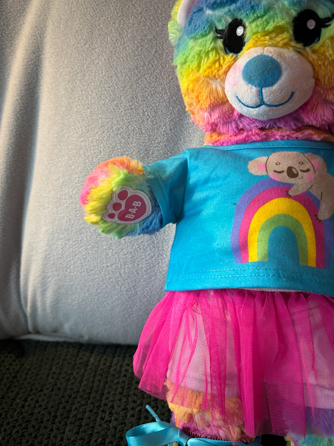 Build-A-Bear Rainbow and Brown Bears with Outfits - photo 3