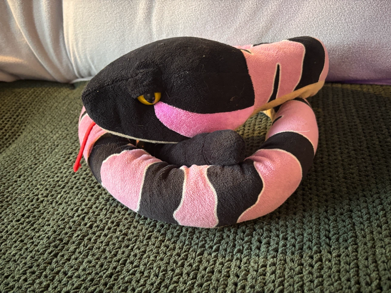 Wild Republic Plush Snake Toy - 52” length, tale rattles! - photo 3