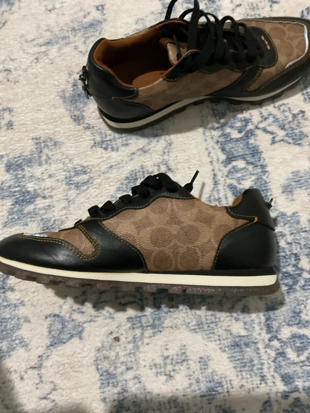 Coach Signature Sneakers with Star Embellishments - photo 3