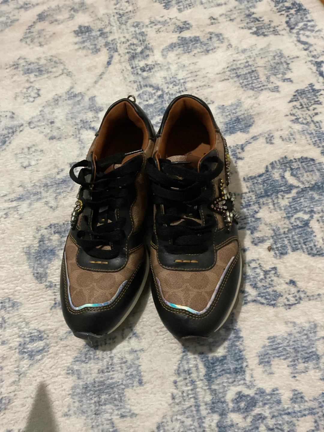 Coach Signature Sneakers with Star Embellishments - photo 5