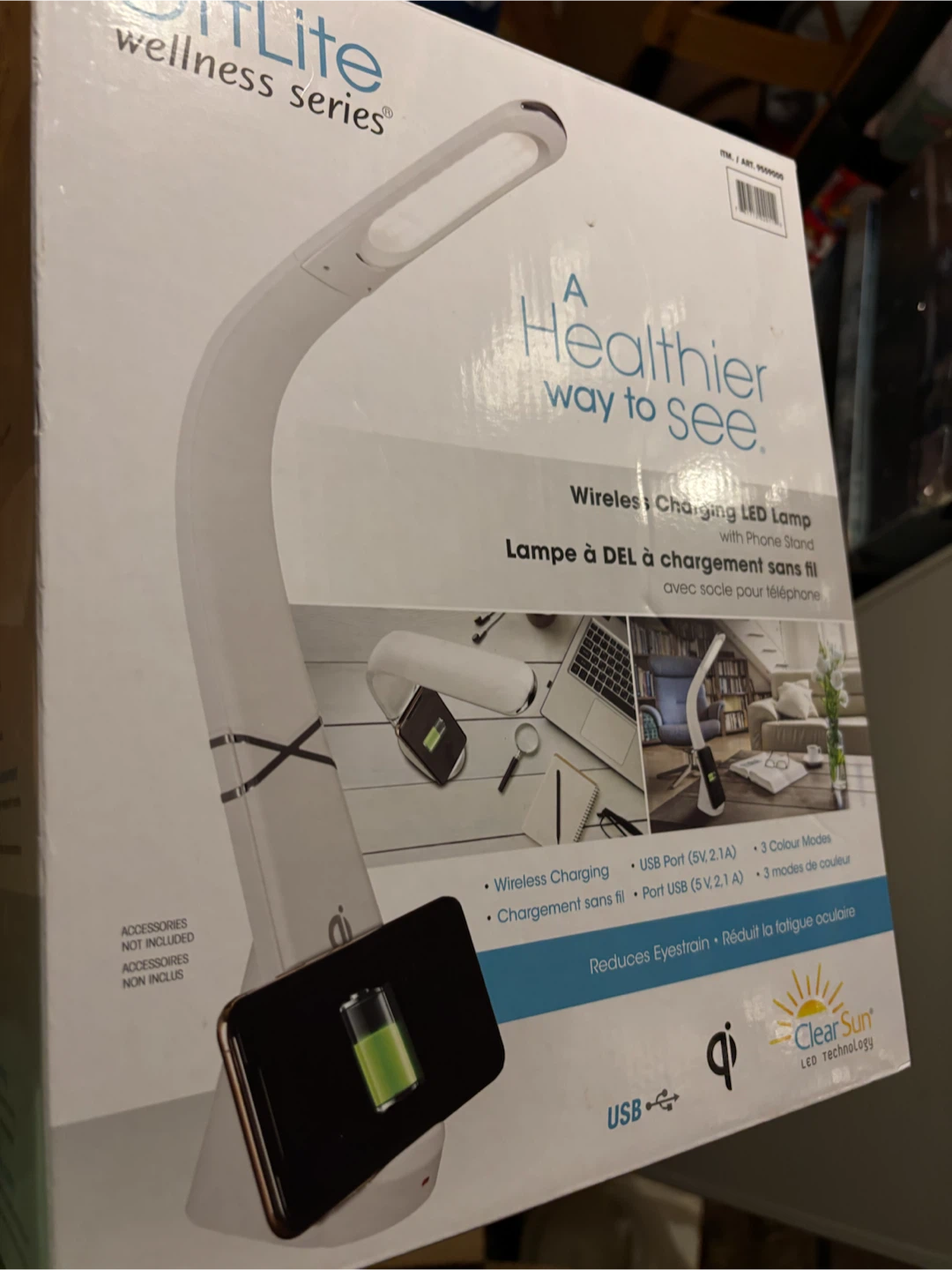 table light with charger new