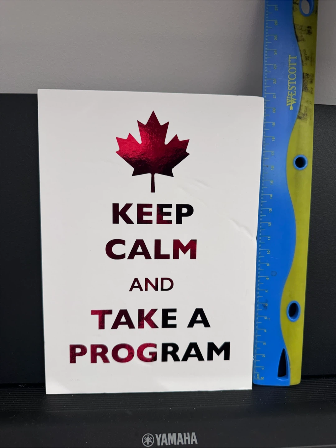 Take a program sign