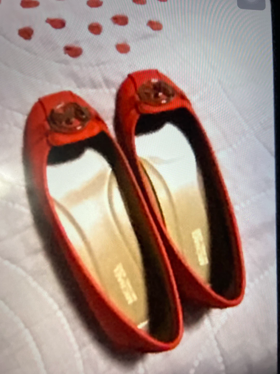 Michael Kors Red Flats Size 7