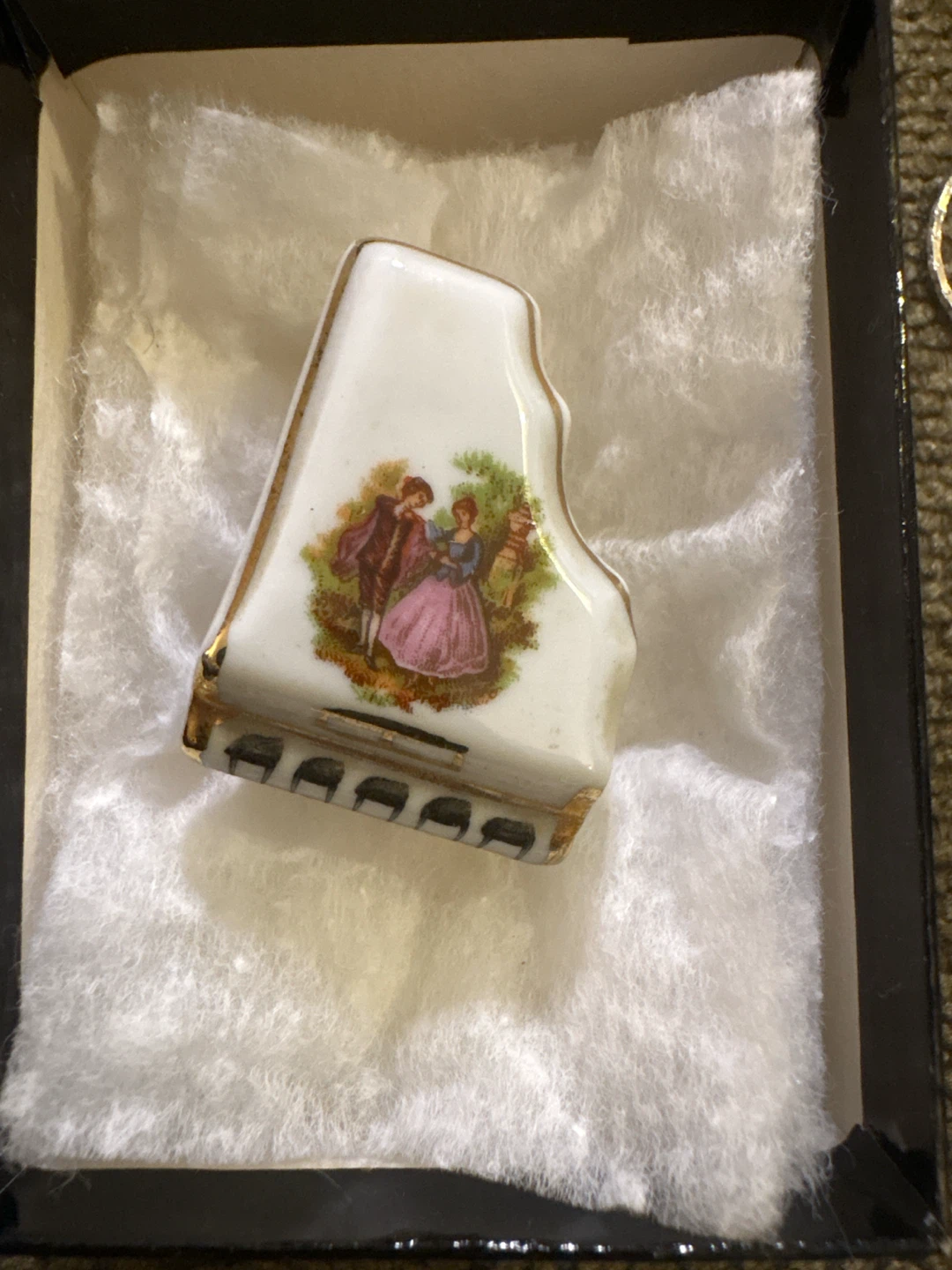 Limoges France Porcelain Piano Trinket Dish