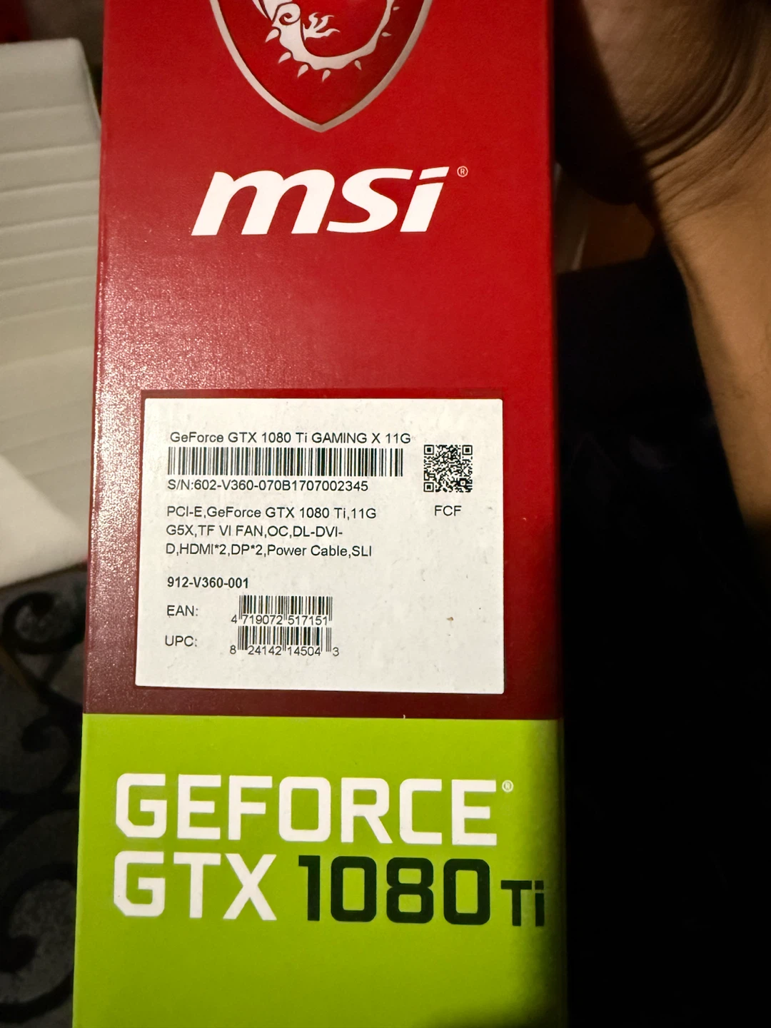 MSI GeForce GTX 1080 Ti GAMING X 11G Graphics Card