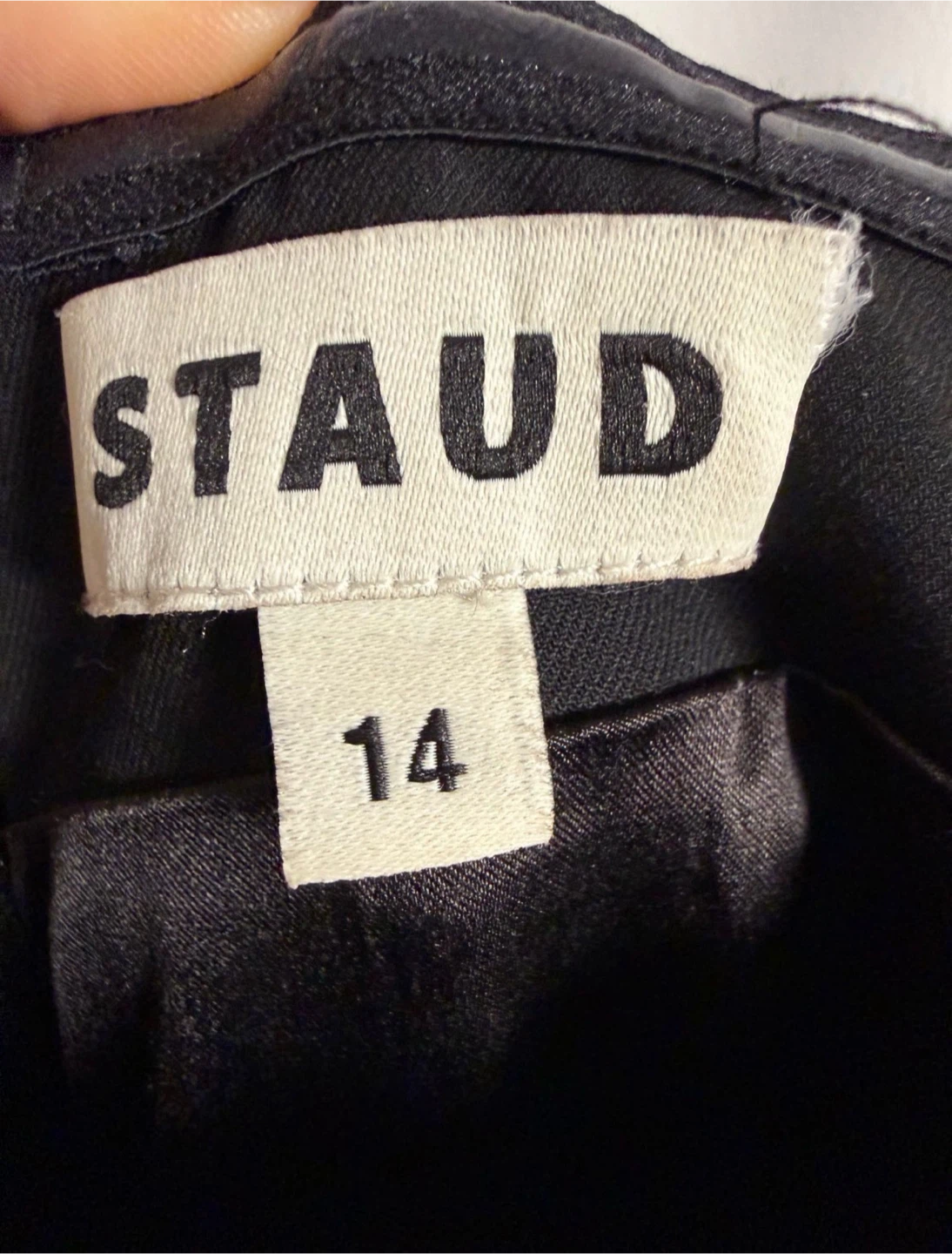 STAUD Black Strapless Gown - Size 14 - photo 2