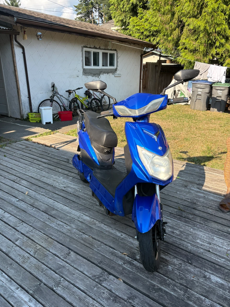 Blue Electric Scooter