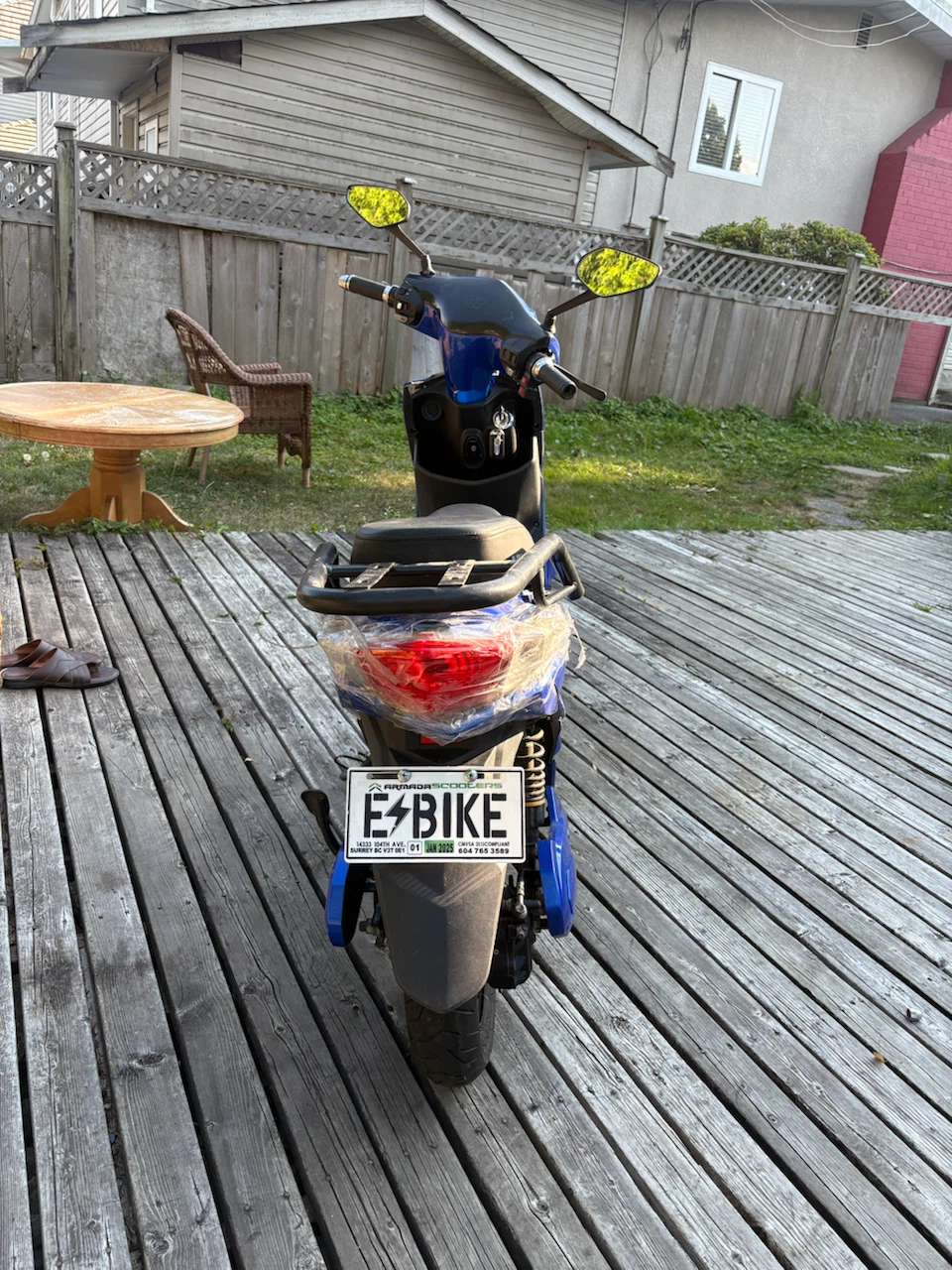 Blue Electric Scooter - photo 3