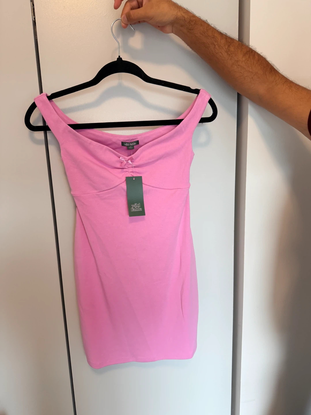 Wild Fable Pink Ruched Mini Dress