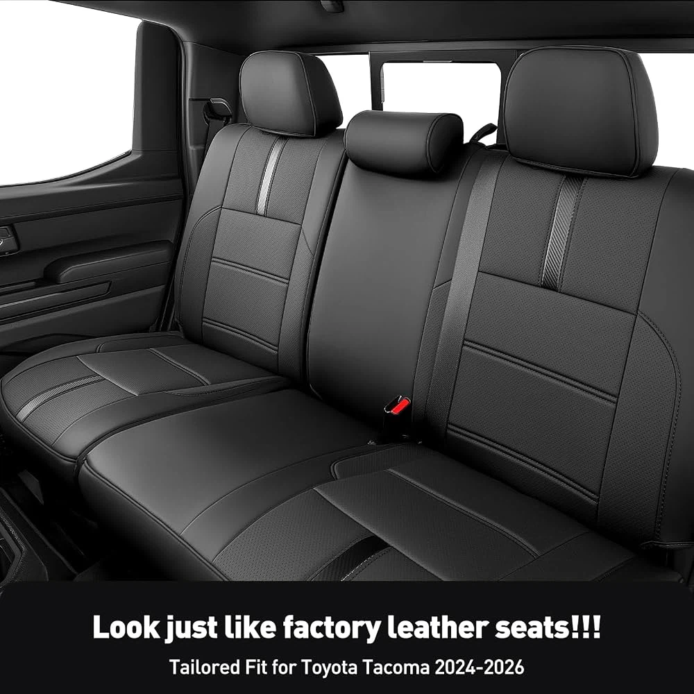 Leather Seat Covers for Toyota Tacoma 2024-2026 Double Cab - photo 4