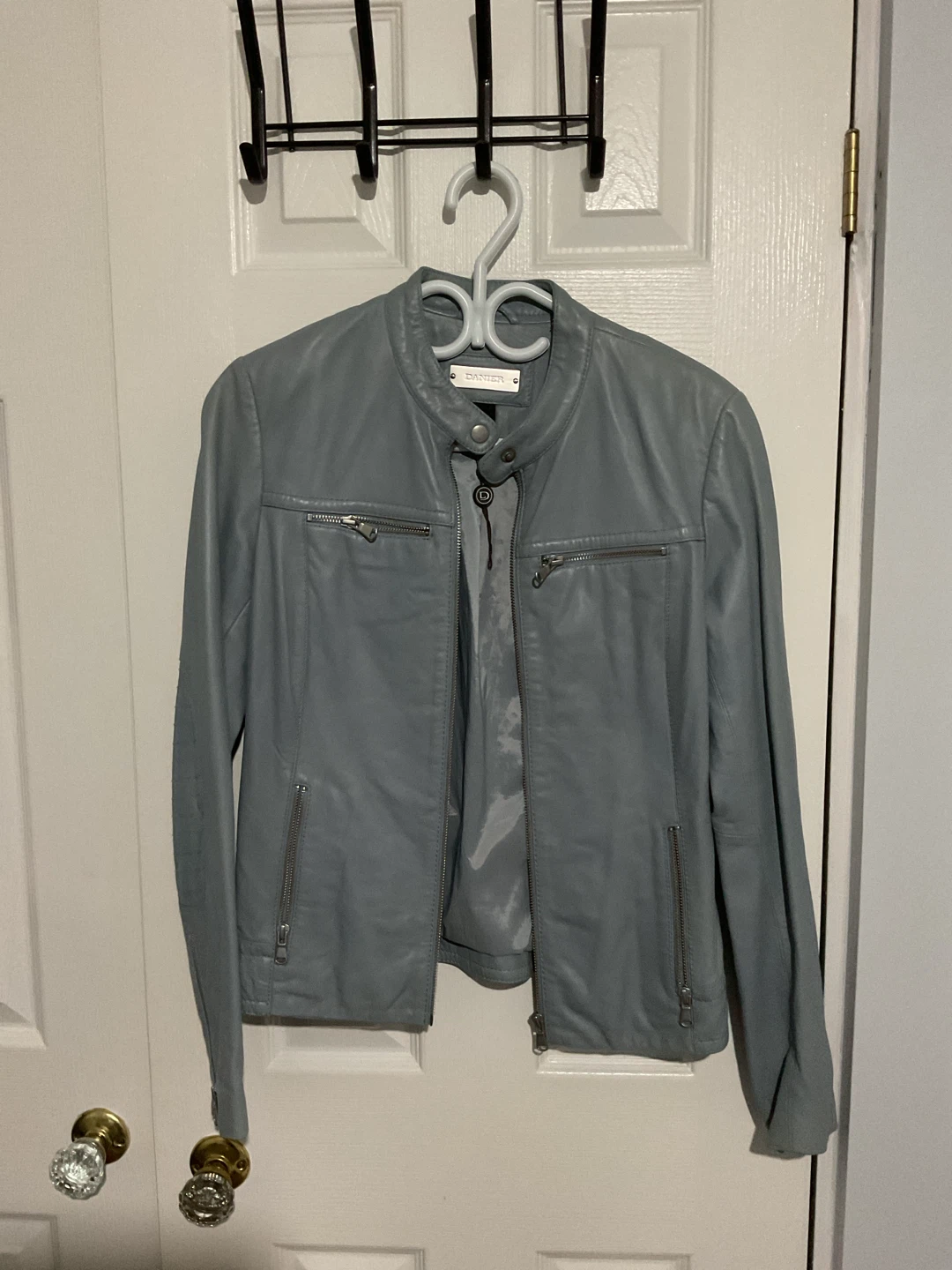 Danier Leather Jacket - Light Blue