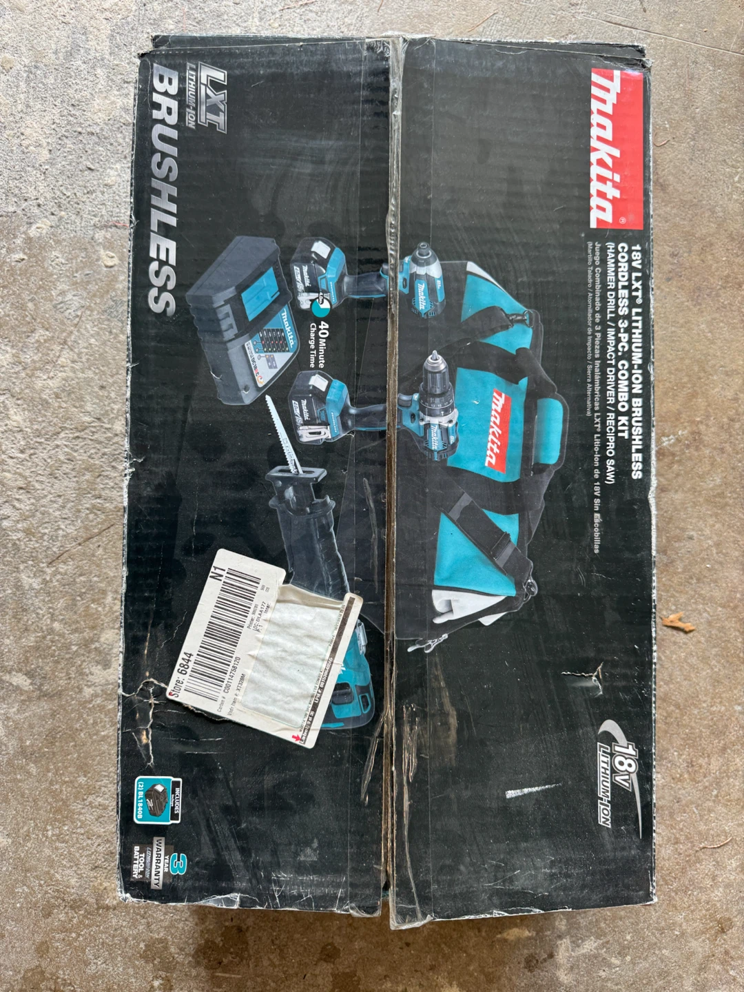 Makita 4.0 Ah 18V LXT Lithium-Ion Brushless Cordless Combo Kit - photo 5
