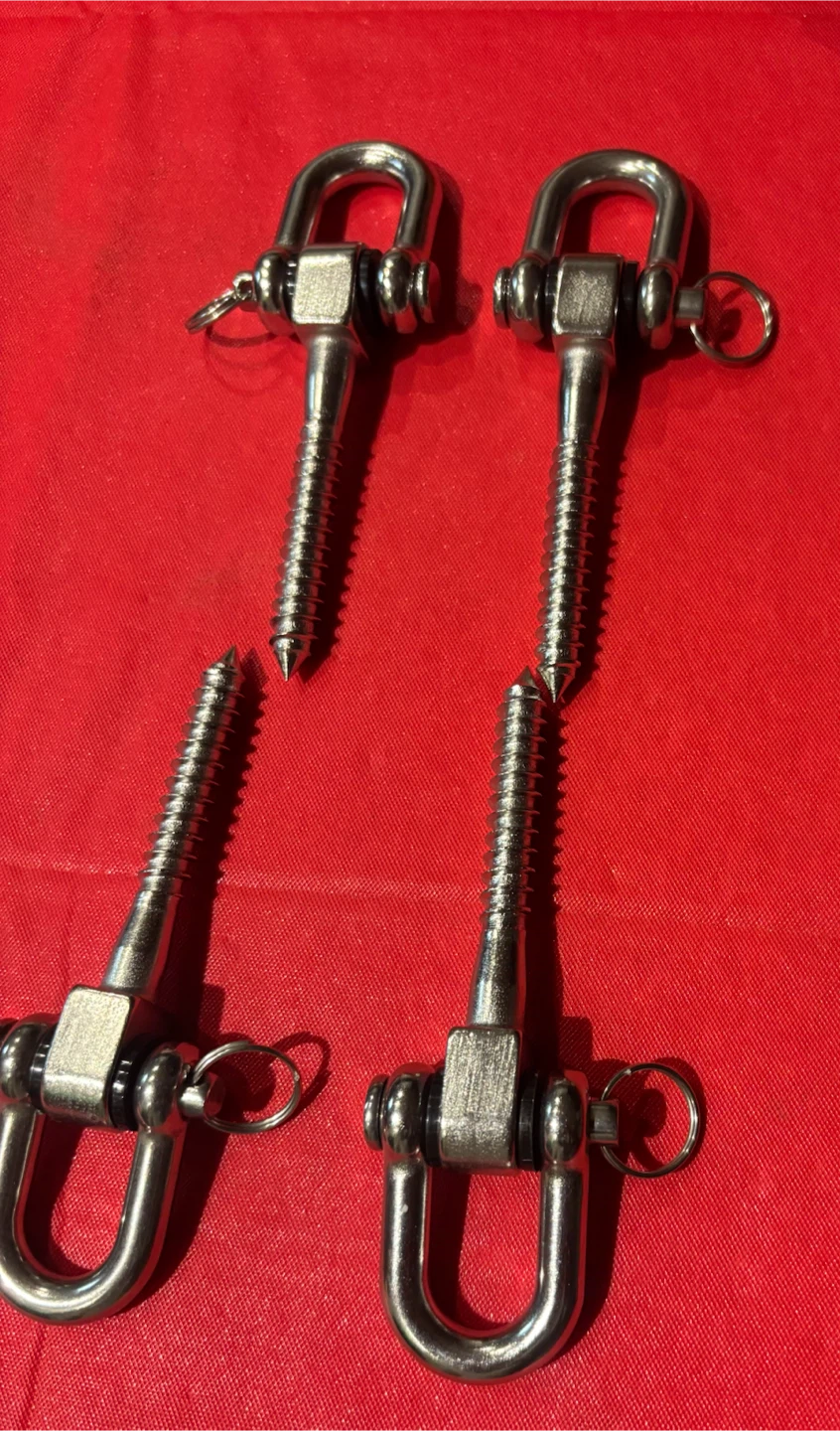 Seleware 4 Pack Stainless Steel Swing Hangers - photo 3