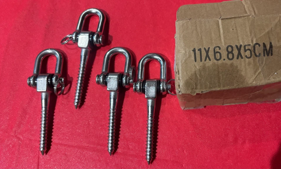 Seleware 4 Pack Stainless Steel Swing Hangers - photo 4