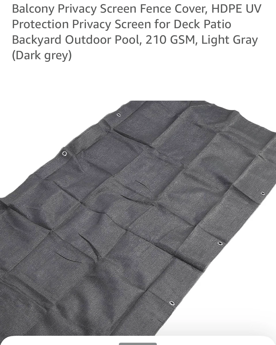 Balcony Privacy Screen Fence Cover - photo 4