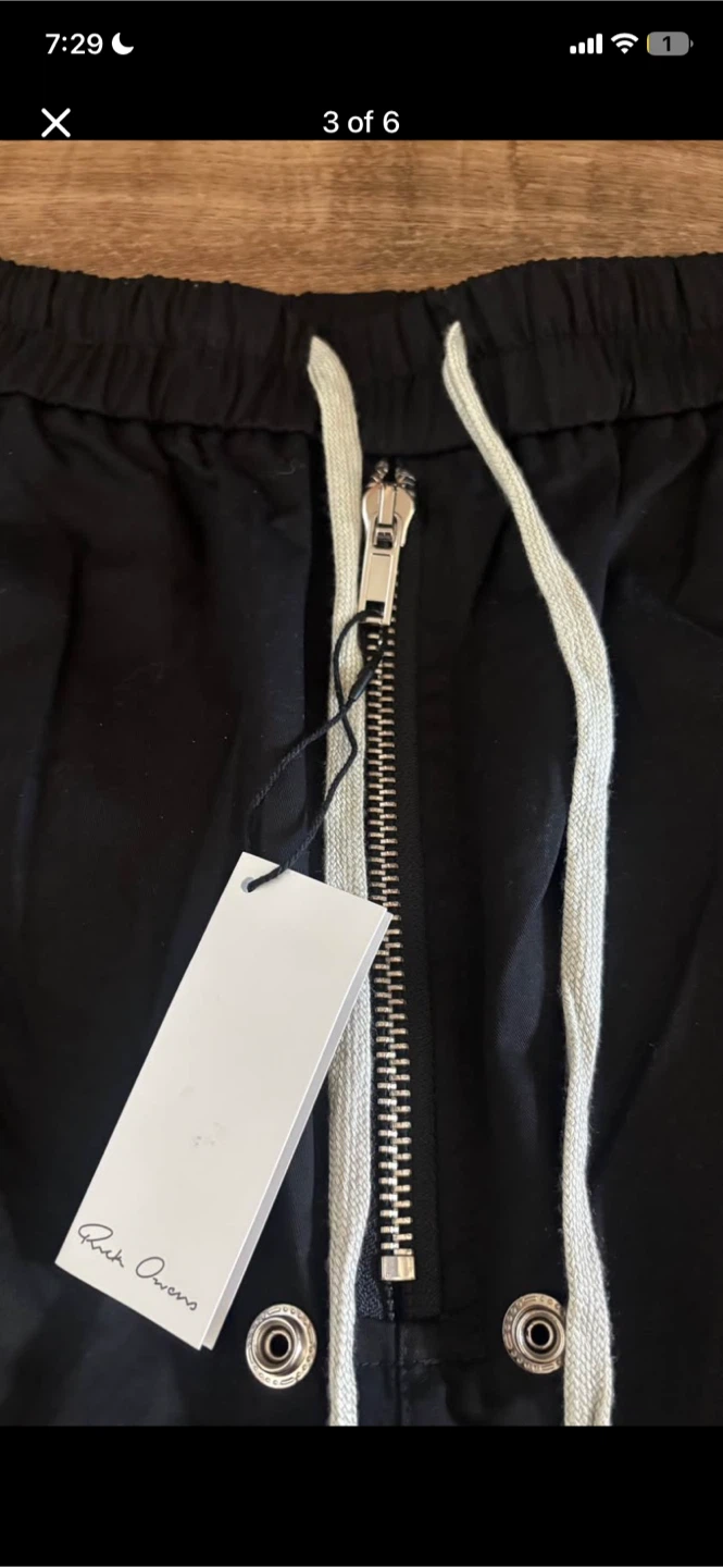 Rick Owens Black Cargo Pants - photo 2