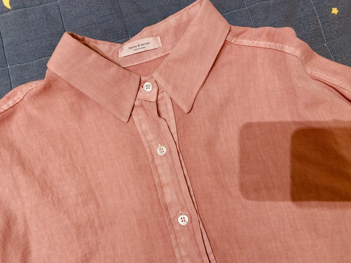 Salmon Coloured Button-Up Shirt - photo 3