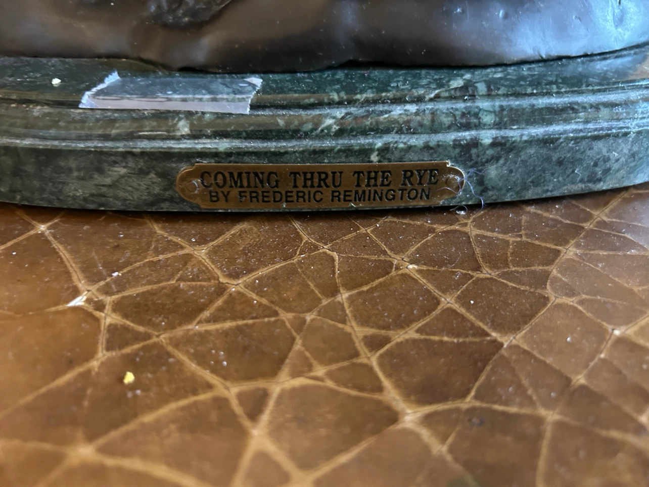 Frederic Remington "Coming Thru The Rye" Bronze Sculpture - photo 5