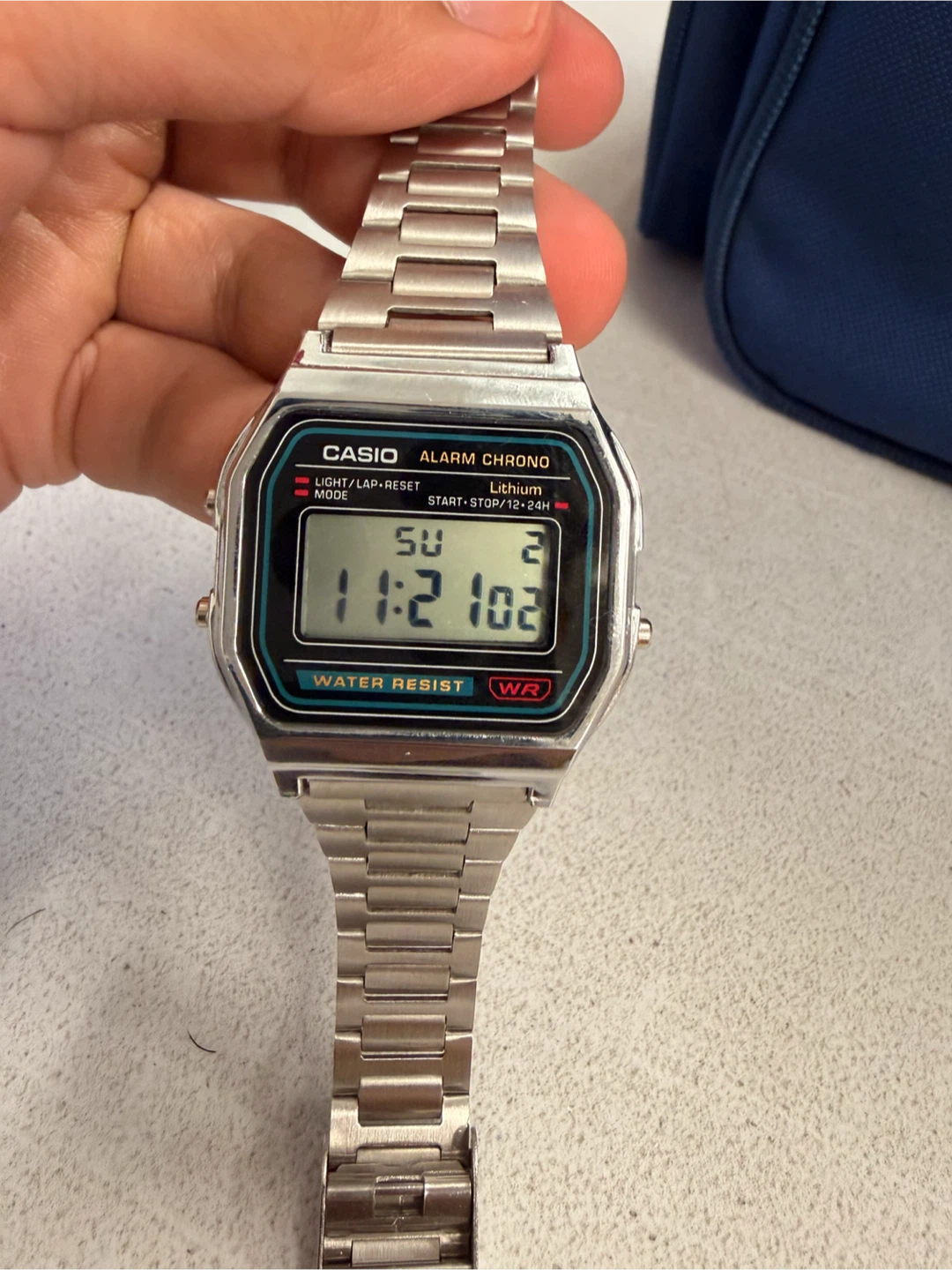 CASIO WATCH VINTAGE RETRO 80s A158W, Alarm, Stop Watch - photo 2