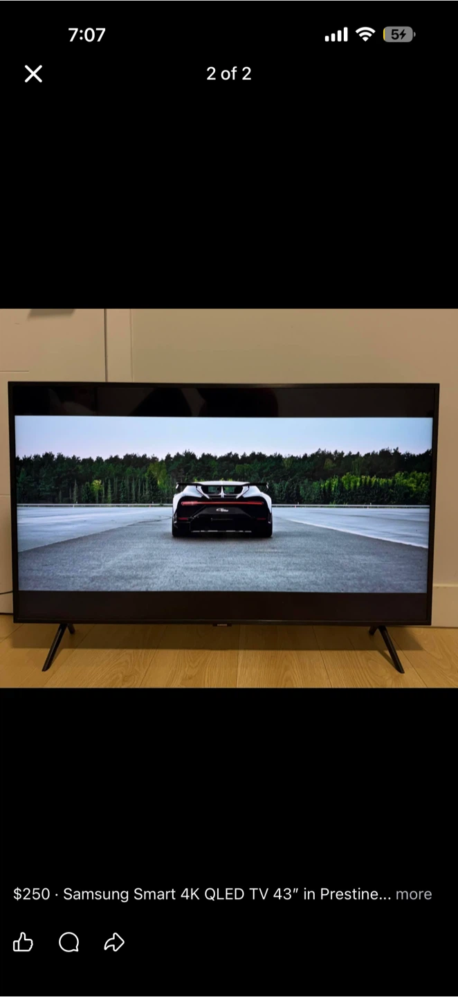Samsung 43" Smart 4K QLED TV - photo 2