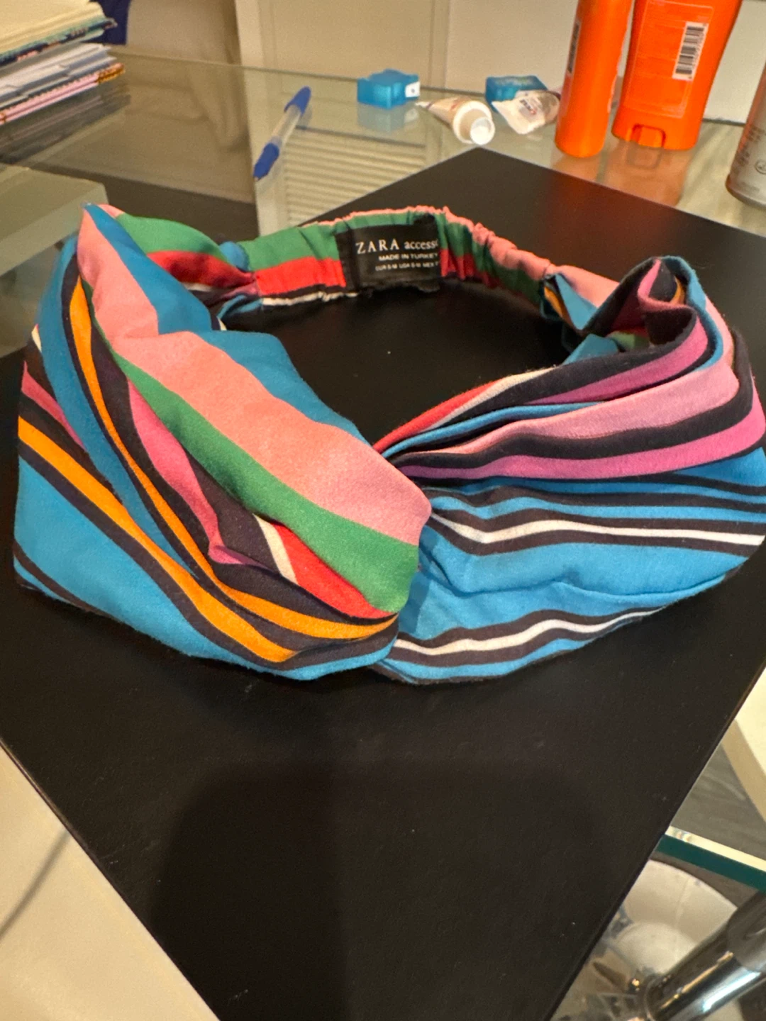 Zara Accessories Striped Twist Headband