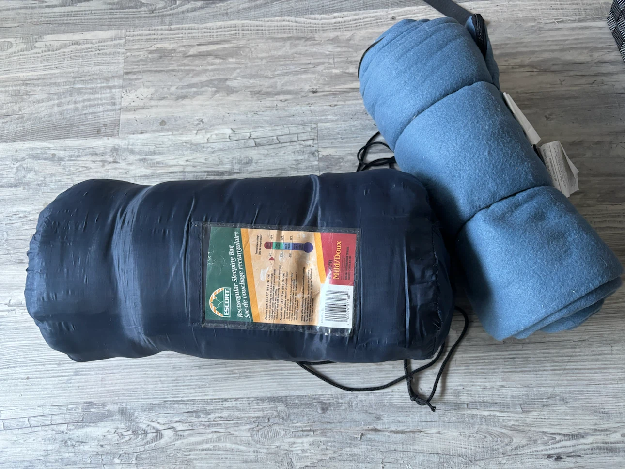 Escort Rectangular Sleeping Bag - Navy Blue