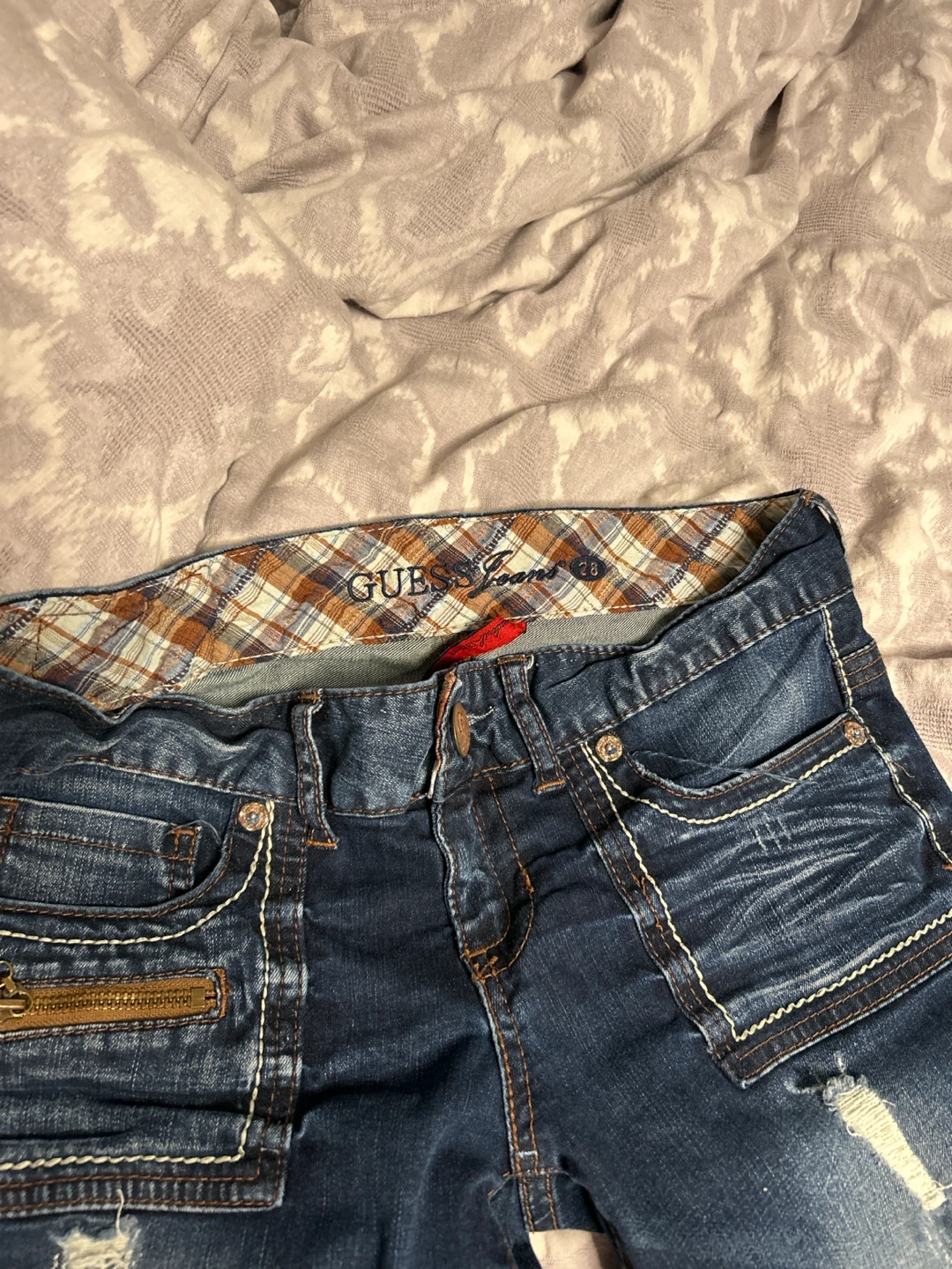 Guess Jeans Women's Size 28 Distressed Denim Pants - photo 3