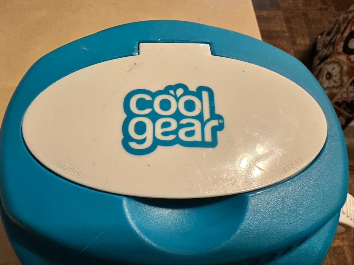 Cool Gear Blue and White Insulated Bowl with Spoon - photo 3