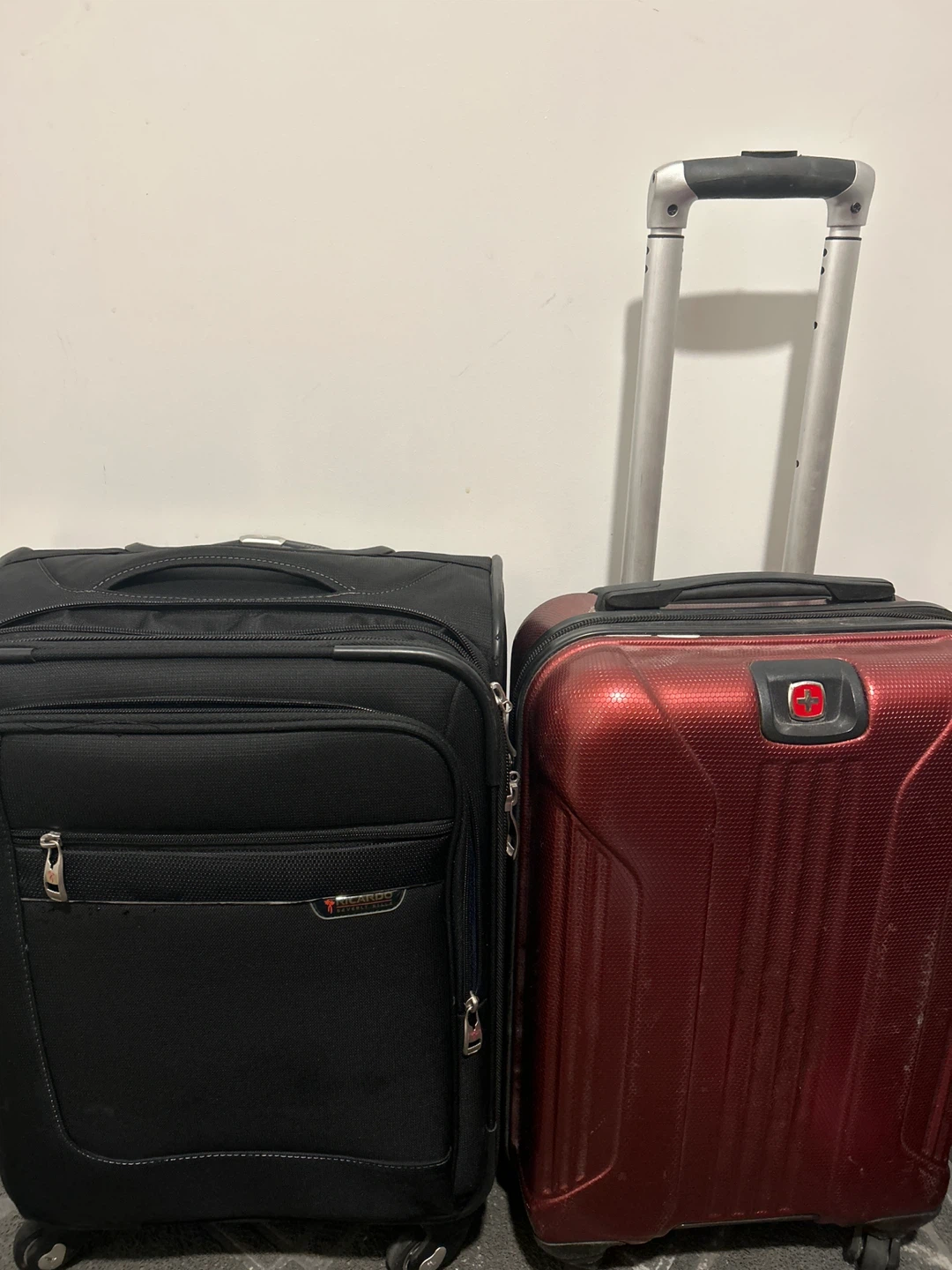 Read***20 inches Ricardo and Swiss Gear Luggage Set