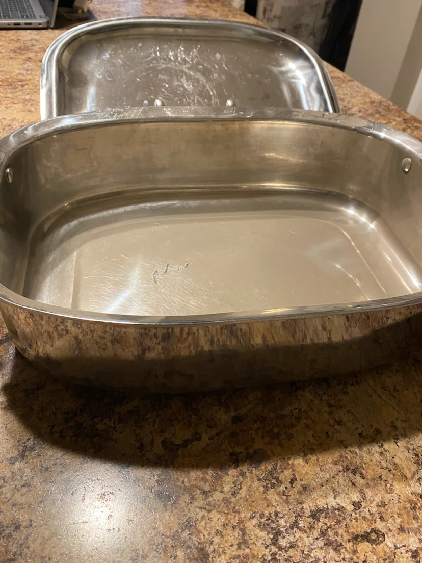 Vollrath Stainless Steel Roasting Pan + Lid *** - photo 2