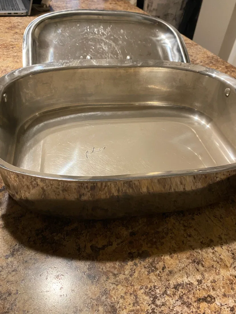 Vollrath Stainless Steel Roasting Pan + Lid *** - photo 2