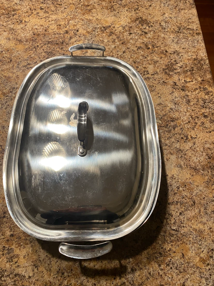 Vollrath Stainless Steel Roasting Pan + Lid *** - photo 3